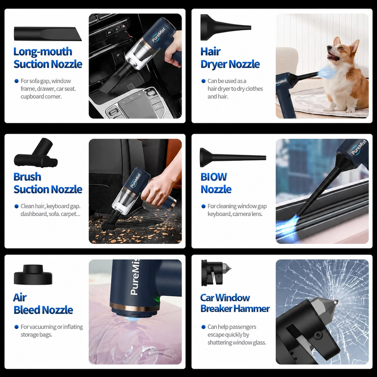 PureMist™ Cordless Vacuum & Air Blower 2.0