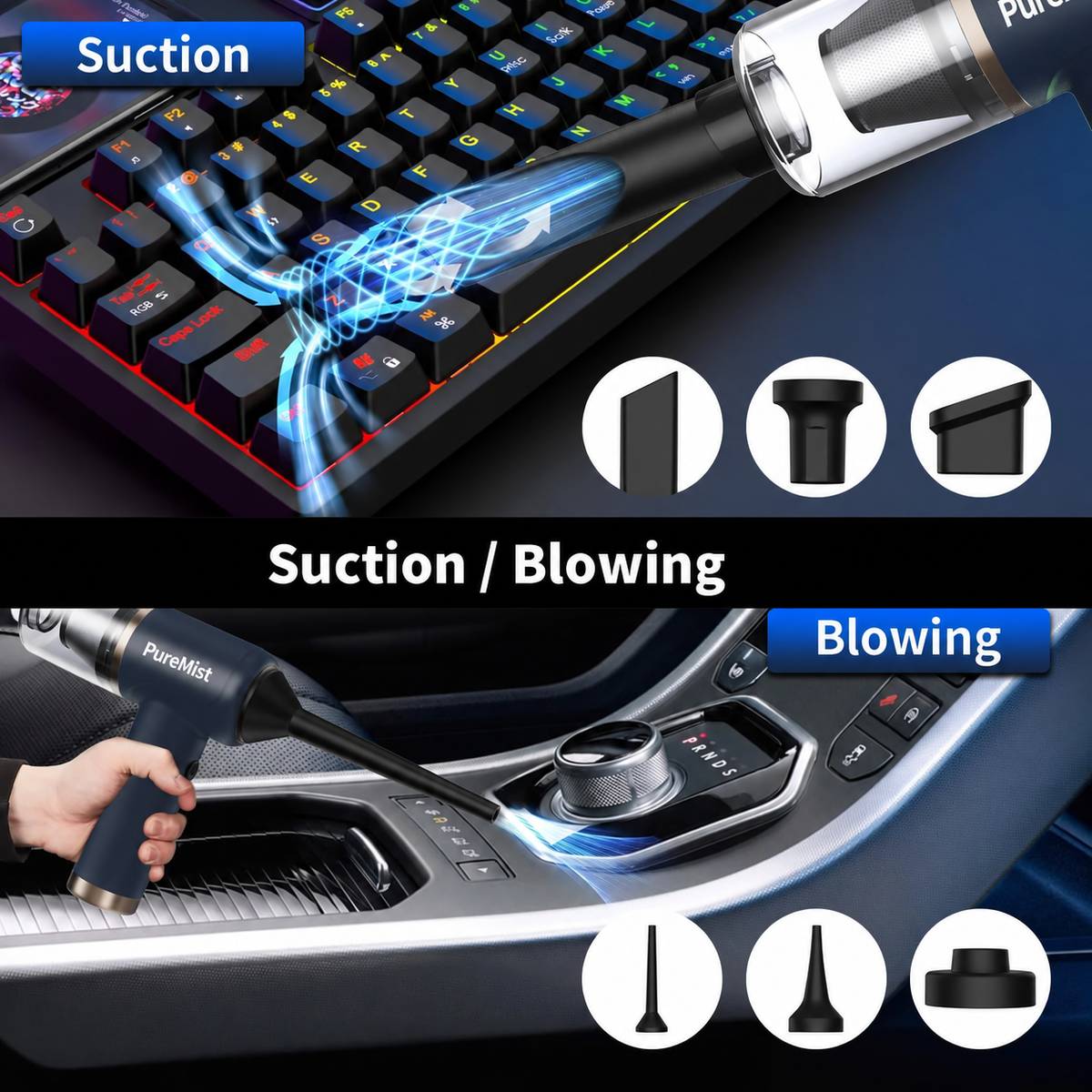 PureMist™ Cordless Vacuum & Air Blower 2.0